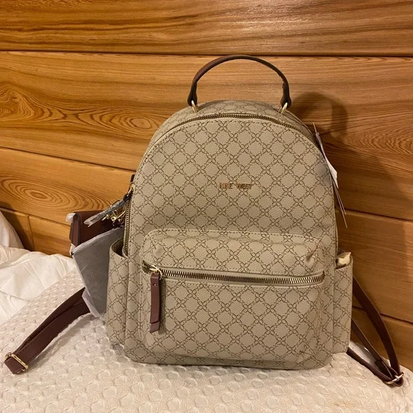 NWT NINE WEST medium Dome Logo Backpack - Picture 4 of 12